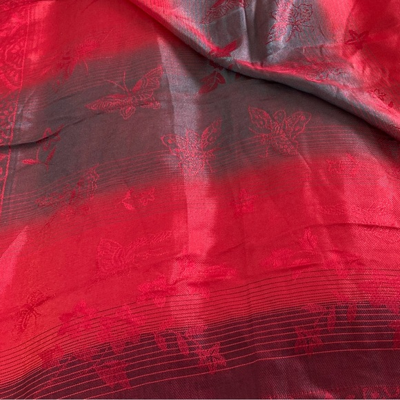 Red Butterfly Large Scarf/Wrap - Picture 7 of 9